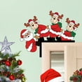 thumbnail image 5 of Fiudx Pegatina de Papá Noel para Puerta, Decoración Navideña con Reno y Diseño de Muñeco de Nieve, Fácil de Aplicar, Decoración Temporal, para Fiestas y Uso En El Hogar, Idea de Regalo Perfecta, 1 Ju, 5 of 5