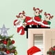 thumbnail image 5 of Xihbxyly Pegatina de Papá Noel para Puerta, Decoración Navideña con Reno y Diseño de Muñeco de Nieve, Fácil de Aplicar, Decoración Temporal, para Fiestas y Uso En El Hogar, Idea de Regalo Perfecta, 1, 5 of 5