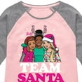 thumbnail image 3 of Barbie - Holidays & Christmas - Team Santa - Toddler & Youth Girls Raglan Graphic T-Shirt, 3 of 5