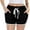Black, variant on biudgviw Athletic Shorts for Women Workout Yoga Shorts Summer Casual Drawstring Mid-Rise Sporty Running Shorts