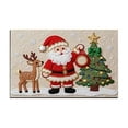 thumbnail image 2 of ToyKingdee Christmas Kitchen Rugs Bathroom Rug Non-Slip Red Door Mat Rugs for Entryway Indoor, Small Washable Throw Soft Bath Mat, Holiday Decor Untra-Thin Carpet, 2 of 6