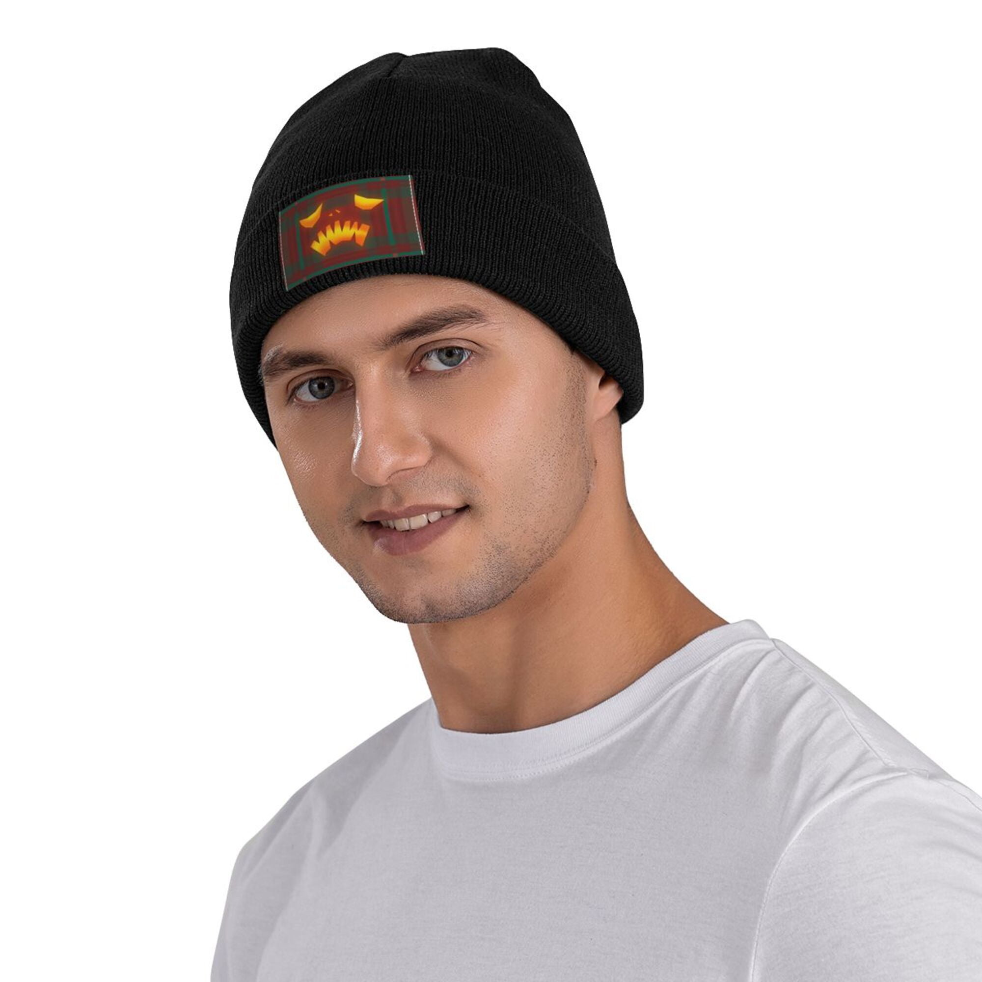 någonstans winter knit cap CANCA Unisex Cuff Warm Winter Hat Knit Plain Skull Beanie