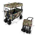 thumbnail image 2 of Goplus Collapsible Folding Wagon Cart W/ Canopy Utility Garden Trolley Buggy, 2 of 10