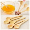 thumbnail image 3 of Visland 6Pcs Small Wooden Spoons, Mini Wooden Teaspoons Woode Dessert Spoon Wood Condiments Salt Spoons for Seasoning Oil Sugar Honey Coffee, 3 of 7