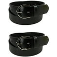 thumbnail image 2 of CTM  1 3/8 Inch Wide Basic Bridle Belt Twin Pack (Women), 2 of 4