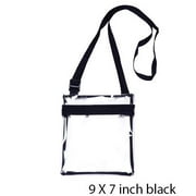 Black Clear Crossbody Messenger Bag