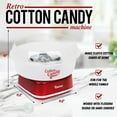 thumbnail image 2 of Darice Cotton Candy Machine  Retro Cotton Candy Maker  Cotton Candy Maker Machine For Homemade Sweets  Ideal for Birthday, Party, Gatherings  Works with Flossing Sugar or Hard Candy, 2 of 7