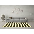 thumbnail image 3 of Ahgly Company Indoor Rectangle Abstract Yellow Contemporary Area Rugs, 5' x 8', 3 of 4