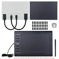 thumbnail image 3 of Moobody Tablette Graphique 10x6 Pouces 5080LPI 8192 Niveaux Stylet Sans Batterie Noir, 3 of 7