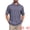 Dark Purple, variant on DARING DIVA Men's Printed Short Sleeve Lightweight Breathable Polo Shirts S Blue