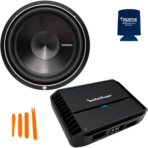 Rockford Fosgate 1 P3D2-12 Punch P3 Dual 2-Ohm 12" Sub and 1 P500X1bd Punch Amp