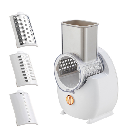 Electric Cheese Grater Detachable Electric Salad Maker for Home Kitchen Vegetable Slicer for Potato Cheeses and Nuts