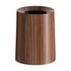 thumbnail image 1 of Cubo de basura con imitación de madera y tapa abierta, diseño vintage moderno. 8 litros, 1 of 9