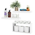 thumbnail image 7 of Sorbus Floating Shelves for Wall Set of 3 - Bathroom Shelves for Wall Storage, Over Toilet, Bedroom, Farmhouse, Wall Decor - 2 Floating Shelves with Invisible Brackets & 1 Rectangular Box, 7 of 7