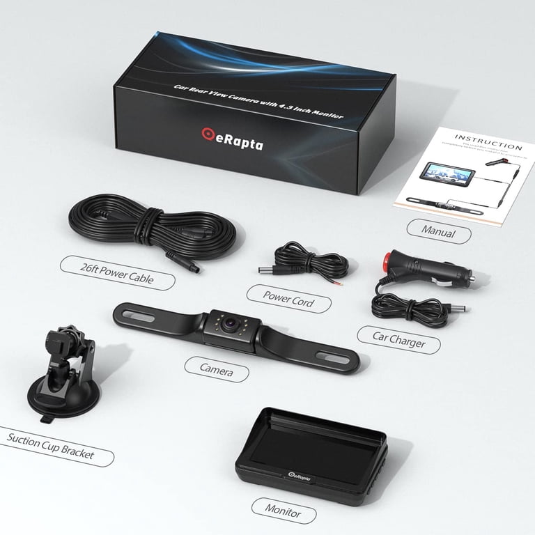 eRapta A43 4.3" HD Backup Camera System, Waterproof photo 7