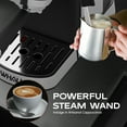 thumbnail image 3 of WHALL Cafetière à Écran Tactile 20 Bars, avec Buse Vapeur Mousseur à Lait, Machine à Expresso en Acier Inoxydable, 3 of 7