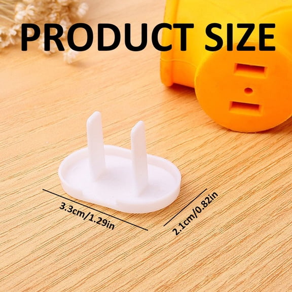 Outlet Plug Cover - 10 Pack Safety Plug Protector for Wall Sockets - personproof Electrical Outlet Cap for Home Office - White Plastic Wall Plug Guard