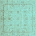 thumbnail image 1 of Ahgly Company Indoor Square Oriental Light Blue Traditional Area Rugs, 3' Square, 1 of 4