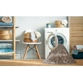 thumbnail image 2 of Ahgly Company Machine Washable Indoor Square Traditional Brown Area Rugs, 4' Square, 2 of 7
