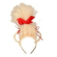 thumbnail image 3 of 2 Pcs Cindy Headbands Blonde Pigtails Headpiece with Red Bow Adult WomensTeens Accessories for Christmas Party, 3 of 8