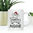thumbnail image 2 of Koyal Wholesale Santa Claus Ceramic Coffee Mug, Santa's Favorite Auditor, 2 of 5