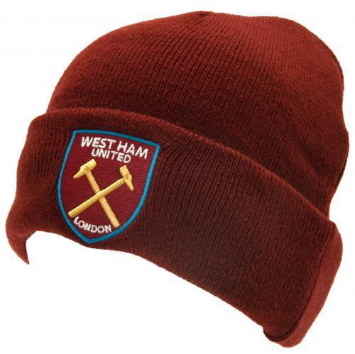 West Ham FC Official Beanie Knitted Hat 