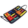 thumbnail image 4 of Tablero Ocupado De Fieltro Azul Oscuro, Juguetes Sensoriales Montessori, Ayuda Educativa Para Enseñanza Del Autismo, Herramienta De Aprendizaje Para Niños, 4 of 7