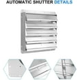 thumbnail image 3 of iPower 20-inch Square Automatic Gravity Shutter Louver Vent, Silver, 3 of 5