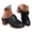 Black, variant on Wovix Women Sandals Closed Toe Elegant Summer Platform Slide Slippers Casual Beach Shoes with Heel Comfortable Shoes Beige 36