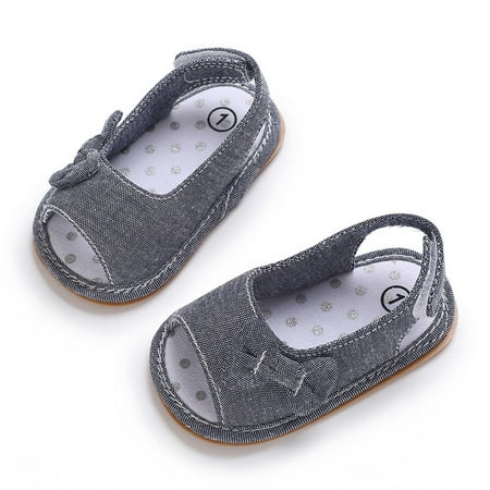 

Cyber_Monday Dianli Toddler Sandals Toddler Water Shoes Lightweight Breathable Baby Summer New Toddler Sandals Outside Wear Non-slip Breathable Sweat Proof Infant Sandals Gray Toddler Sandals 13