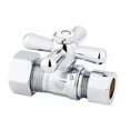 thumbnail image 1 of Kingston Brass Vintage Arrêt Droit avec 5/8" OD Compression x 1/2" OD Compression, 1 of 2