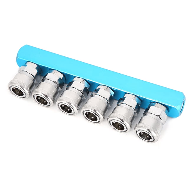 Aluminum Alloy Air Compressor Quick Connect Coupler with Push-In Design for Efficient Gas Pipeline Installation