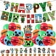 thumbnail image 1 of Juego de suministros para fiestas temáticas de Minecraft, globos, pancartas, adornos para tartas, juego de decoraciones, 1 of 3