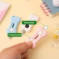 thumbnail image 3 of 6Pcs Bones Shaped Tiny Knife Retractable Portable Utility Razor Knife for Package Envelope Letter Box Cutter with Keychain Hole, 3 of 5