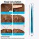 thumbnail image 3 of Kit de Oropel para el cabello shaofei 1200 hebras azul lago, 3 of 5