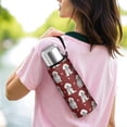 thumbnail image 6 of 20 Oz Pink Bichon Frise Coffee Tumbler Double Wall Insulated Stainless Steel Water Bottle | Metal Reusable Thermoses Flask with Cup Cap | Leak & Sweat Proof with Anti-Dust Lid, 6 of 7