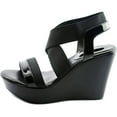 thumbnail image 5 of Charles by Charles David Feature Platform Sandals, Black, 5 of 5