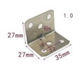 thumbnail image 4 of Fixation d'Angle SUPPORT Cornière Fixation Fixation Réparation Bois, 27 x 27 x 35mm, 4 of 4