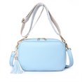 thumbnail image 1 of Bolso bandolera pequeño de PU de gran capacidad para niñas con un solo hombro Azul cielo, 1 of 5