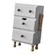 thumbnail image 4 of Caja de madera para guardar joyas, accesorios y accesorios, a prueba de polvo, rústica. Blanco, 4 of 9