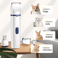 thumbnail image 6 of Dogs Hair Clippers Grooming Kit - 4 in 1 Electric Cordless Cordless Pet Nail Grinder for Dog Cat, Pet Clippers Grooming Paws, Eyes, Ears, Face,Nail, Hair, 6 of 7