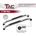thumbnail image 6 of TAC Side Steps Fit 1999-2016 Ford F250/350/450/550 Super Duty Regular Cab Truck Pickup 3” Stainless Steel Side Bars Nerf Bars Step Rails Running Boards Off Road Exterior Accessories (2 Pieces), 6 of 7