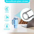 thumbnail image 3 of Pajitas de vidrio LIFEHIM borosilicato reutilizables 30 ml Stanley 1.2 L, 3 of 7