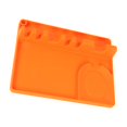 thumbnail image 3 of CNKOO Kitchen Silicone Spoon Rest 2 in 1 Tong Spatula Holder Portable Kitchen Utensil Tableware Rack  Orange, 3 of 9