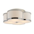 thumbnail image 2 of JONATHAN Y Quatrefoil 18" Scalloped Shade Metal Classic Glam LED Flush Mount, Chrome, 2 of 7