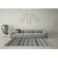 thumbnail image 3 of Ahgly Company Indoor Square Abstract Gray Modern Area Rugs, 6' Square, 3 of 4