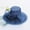 Navy Blue, variant on Women Derby Hats Church Dress Floral Tea Party Fascinators Bridal Organza Wedding Hat