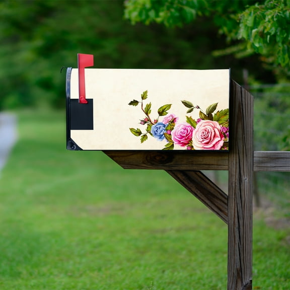 VWAQ Rose Mailbox Covers Magnetic Spring Seasonal Decor - 20.5"H X 18.25"W MBM46