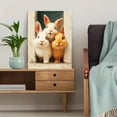 thumbnail image 5 of Chubby Rabbits Selfie Canvas Print, Cute Animal Art, Nursery & Room Wall Decor, 5 of 8