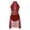 A Burgundy, variant on Aislor Shiny Rhinesstone Lyrical Dance Dress for Women Halter Neck Mesh Ballet Dance Leotard S-XXL A Burgundy S